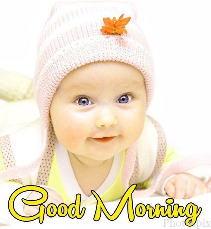 good morning cute baby images