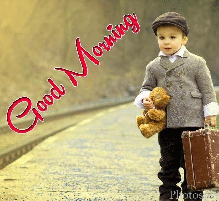 good morning cute baby images