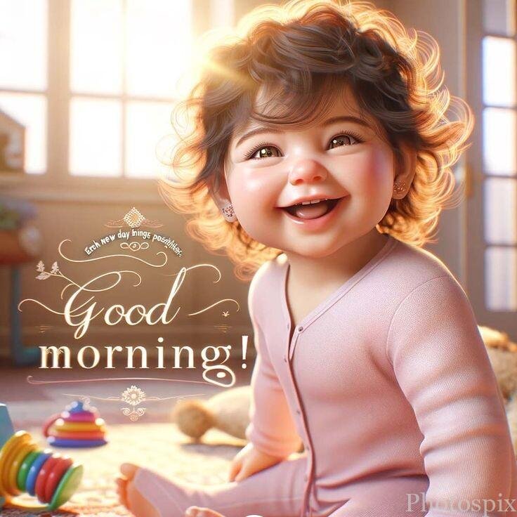 good morning images cute baby