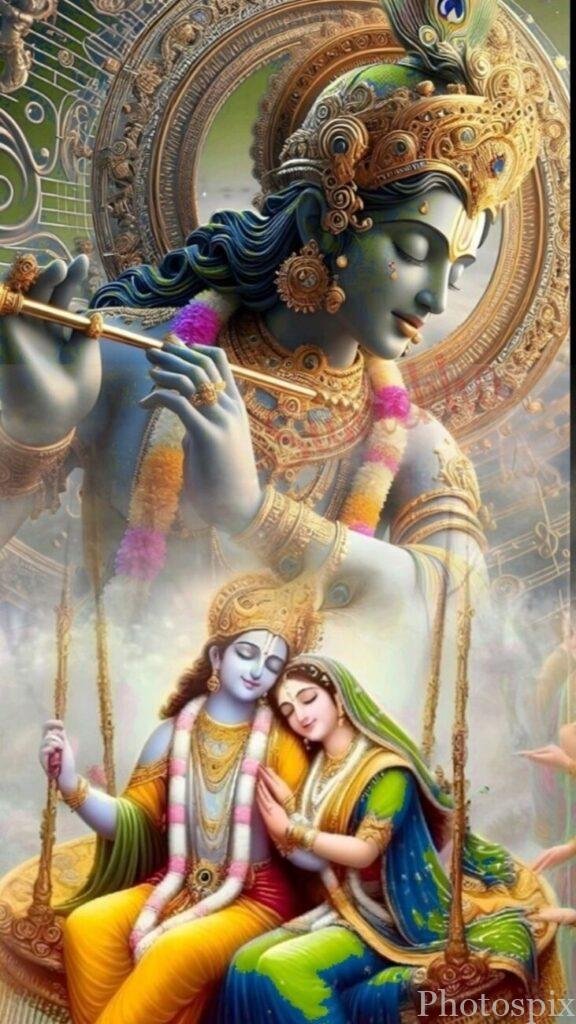 radha krishna sad dp