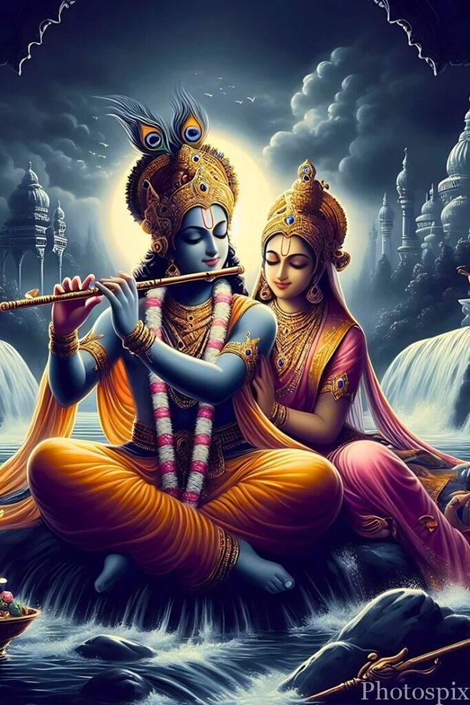 romantic radha krishna images