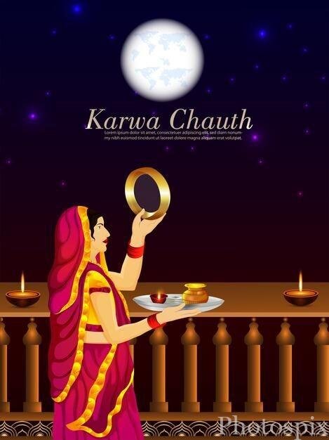 Karva chauth dp images hd download